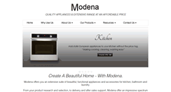 Desktop Screenshot of modenaappliances.com.au
