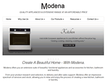 Tablet Screenshot of modenaappliances.com.au